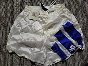Adidas Three Stripe Equipment A Fußballshorts weiß/blau Gr. S, Neu!! - Bild 1 von 2