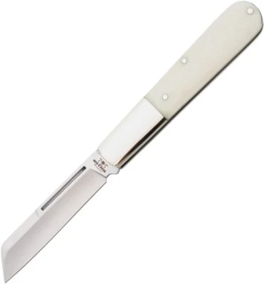CUCHILLO BEAR & SON - 4" BARLOW - MANGOS DE HUESO BLANCO - HOJA DE ACERO INOXIDABLE - EE. UU. Foto 1 de 2