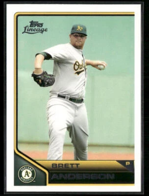 2011 Topps Lineage #18 Brett Anderson - Image 1 of 2