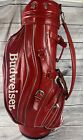 Vintage Red Budweiser Golf Bag BUD King Of Beers Carry Made In USA