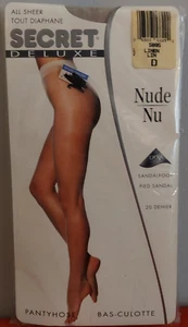 Vintage Pantyhose Secret  All Sheer Color Linen Size D BDR1 - Picture 1 of 10