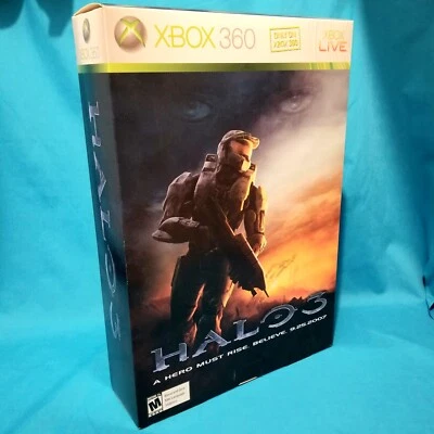 GIANT Halo 3 Display Box Master Chief Xbox 360 Promo Store Standee Póster 2007 Foto 1 de 4