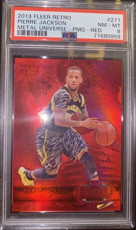 2013 Fleer Retro Metal Universe #271 Pierre Jackson PMG RED 12/150 PSA 8 - Image 1 of 1