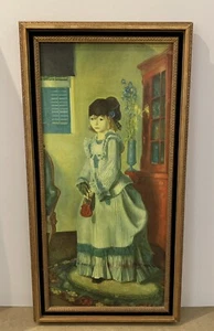 Pintura de jean de dama George Bellows enmarcada década de 1920 - Imagen 1 de 3