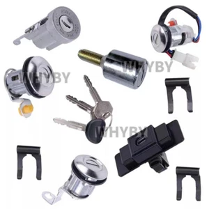 Lock Cylinder Set & Keys For Mitsubishi Pajero Montero MK2 1990-04 MR259744= - Foto 1 di 6
