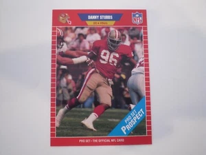 1989 Pro Set # 537 DANNY STUBBS ROOKIE San Francisco 49ers      C8 - Picture 1 of 2