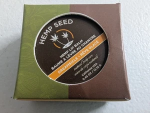 Earthly Body Hemp Lip Balm Tin Dreamsicle .45oz Moisturizing Lip Gloss - Picture 1 of 12