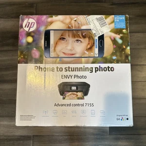 HP ENVY Photo 7155 Wireless All-in-One Color Thermal Inkjet Photo Printer - Picture 1 of 4
