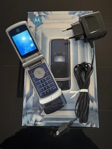 Motorola KRZR K1 Blau Geprüft, Volle Funktion, Sehr Selten Komplett TOP - Bild 1 von 3