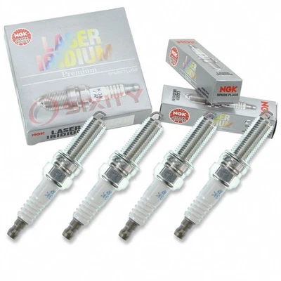 Mitsubishi Lancer 2008-2009 Set of 4 Spark Plugs NGK ILKR 8 E 6 / 1422 - Image 1 of 4