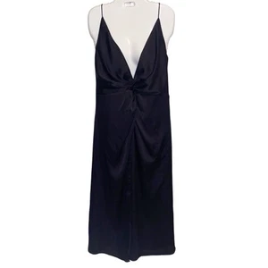 Keepsake The Label Dress Womens Large Black Romance Midi Going Out Party NWT - Picture 1 of 12