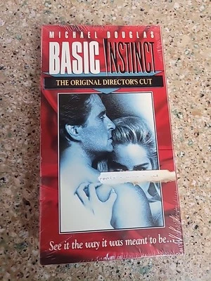 Basic Instinct (VHS, 1992, Widescreen) Michael Douglas, Sharon Stone Sealed New  - Image 1 of 4