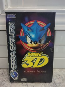 Sonic 3D: Flickies' Island Sega Saturn PAL 3D Blast Complete In box + Manual 