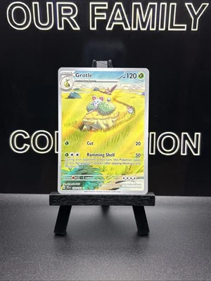 Pokemon TCG Grotle 164/162 Sv05: Temporal Forces Illustration Rare Holo NM  - Image 1 of 4