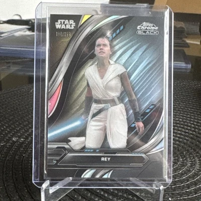 2024 Topps Cromo Negro Star Wars Rey Refractor #2 Rise Of Skywalker/199 Foto 1 de 2