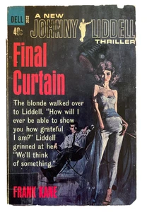 Final Curtain: A Johnny Liddell mystery by Frank Kane (1964) Dell PB 1. Auflage - Bild 1 von 2