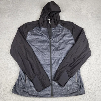 Lululemon Jacket Mens Large Black Gray Lightweight Windbreaker Active Running - Image 1 of 4