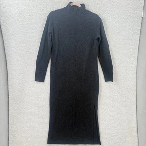 Vince Long Sleeved Turtleneck Front slits Sweater Dress in Gray Color Size S - Picture 1 of 12