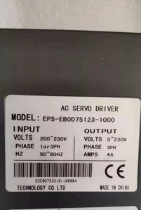1 pieza nuevo para servoaccionamiento EPS-EB0D75123-1000 - Imagen 1 de 2
