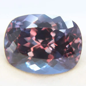 Piedras preciosas sueltas cambio de color alejandrita natural corte cojín certificado 12,60 quilates - Imagen 1 de 4