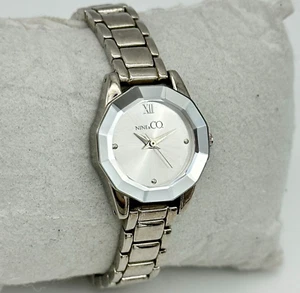 Women's NINE WEST 9W Classic Silver Tone Petite Bracelet Watch, Quartz, 9C/5441 - Picture 1 of 7