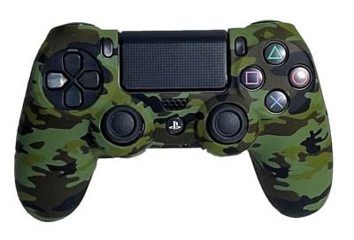 Silicone Cover For PS4 Controller Case Skin - Dark Green Camo - Bild 1 von 3
