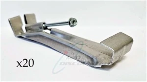 20 Spectra Metals 5" Aluminum Gutter Hidden Hanger with Screws 5HFHRTB - Picture 1 of 1