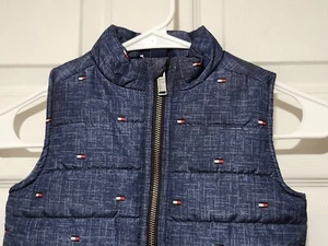 Tommy Hilfiger Jacket Boys Kids Bubble Vest Full Zip Puffer Size 2T Toddler - Picture 1 of 6