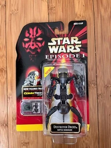 STAR WARS EPISODE 1 BATTLE DAMAGED DESTROYER DROID HASBRO FIGURE COLLECTION 1 - Picture 1 of 5