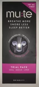 Rhinomed Mute Nasal Dilator Snore Reduction Anti-Snoring Trial Pack S/M/L Sealed - Picture 1 of 5