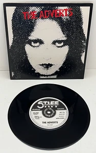 THE ADVERTS One Chord Wonders Stiff 1979 Solid Centre Repress 7" w/card pic. sl. - Picture 1 of 4