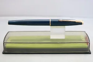 Vintage (c1971) Parker neu schmal gefalteter mittlerer Füllfederhalter, dunkelblau, umhüllt - Bild 1 von 6