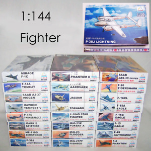 1:144 Scale Fighter Military Plastic Assembly Aircraft Model Kit Kits 25 Kinds