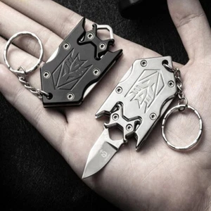 Transformers coltello tascabile pieghevole mini portachiavi multifunzione - Picture 1 of 6