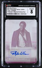 Star Wars Rise Skywalker Autograph A-BDW Billy Dee Williams Printing Plate CGC 8