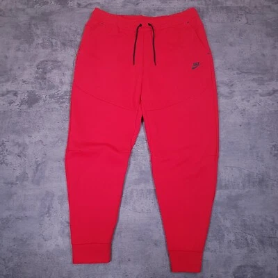 Pantalones de chándal Nike Tech polar con puños para hombre talla 2XL rojo universitario Foto 1 de 4
