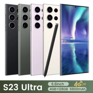 S23 Ultra Android13 Smartphone 128GB Unlocked 6800mAh Dual SIM WCDMA Cell Phone - Picture 1 of 21