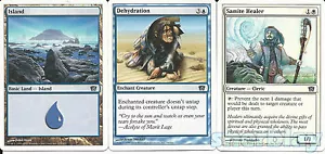 Magic the Gathering JCC 8a Edición Deshidratación Samite Sanador e Isla - Imagen 1 de 1