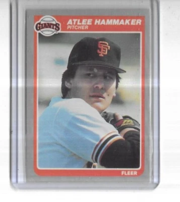 1985 Fleer #608 Atlee Hammaker San Francisco Giants - Image 1 of 2