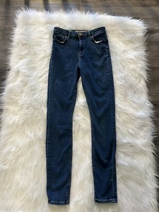 Damen ASOS Dark Denim High Waist Skinny Jeans Gr. 28 - Bild 1 von 6