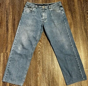 Vintage HUGO BOSS Mens ALABAMA Straight Blue Denim Jeans 38x32. R - Picture 1 of 6