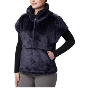 Chaleco para mujer Columbia Sherpa Shrug Fire Side media cremallera azul oscuro talla M - Imagen 1 de 8