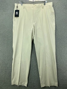 FootJoy Hose Herren 38x32 Beige Stone Stretch Feuchtigkeitsableitend Performance Golf Khaki - Bild 1 von 12