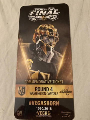 vegas golden knights set  Of 4 commemorative tickets Marc-Andre Fleury Cover
