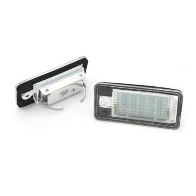 6000K White LED License Plate Lights Assy For Audi A3 S3 A4 B6 S4 A6 A8 S6 Q7  Foto 1 de 4