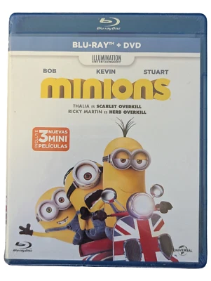 Minions (Blu-ray + DVD, 2015) – Includes 3 Mini Movies - Image 1 of 2