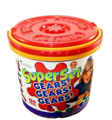 LOT Learning Resources Gears - 129 pieces Super Set- INCOMPLETE - Image 1 of 4