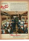 1946 NEW YORK CENTRAL NYC Pullman Coach Passenger Car interior Vintage Print Ad