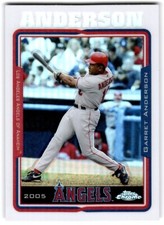 2005 Topps Chrome Garret Anderson Los Angeles Angels #253 Refractor