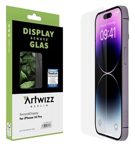 Artwizz SecondDisplay iPhone 14 Pro Schutzglas 100% Glas - Picture 1 of 1